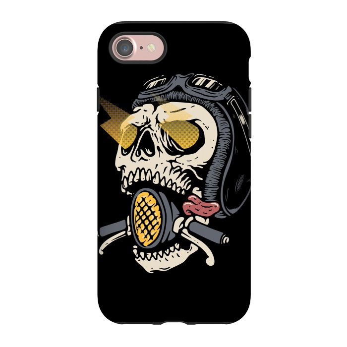 iPhone 7 StrongFit Skull Biker 1 by Afif Quilimo