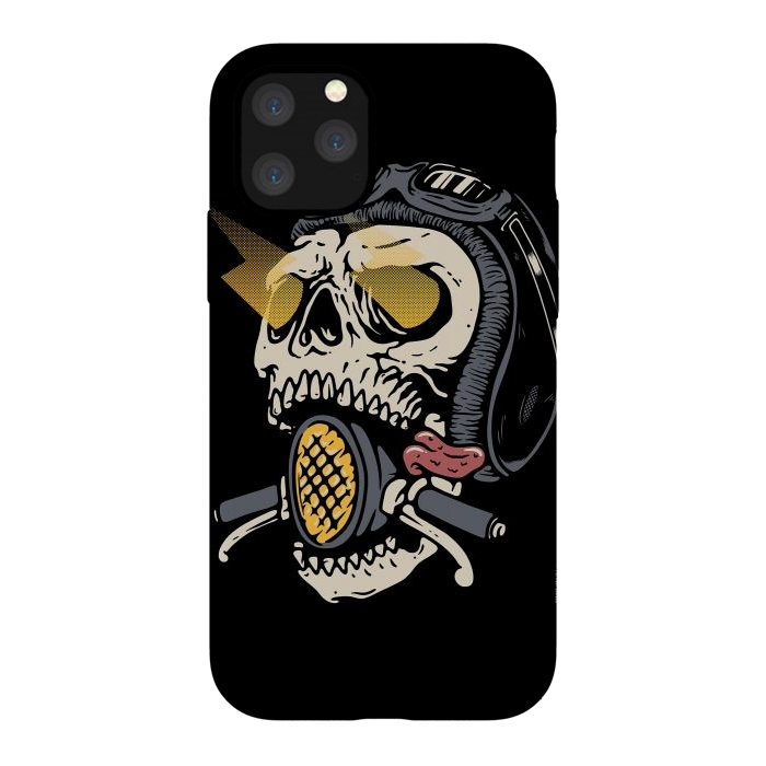 iPhone 11 Pro StrongFit Skull Biker 1 by Afif Quilimo