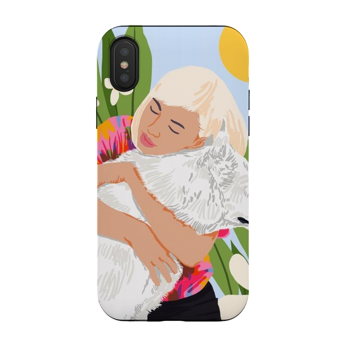 iPhone Xs / X StrongFit All You Need Is Love And A Dog by Uma Prabhakar Gokhale