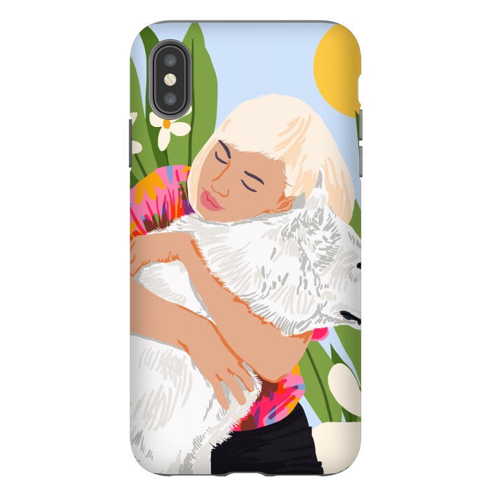 iPhone Xs Max StrongFit All You Need Is Love And A Dog by Uma Prabhakar Gokhale