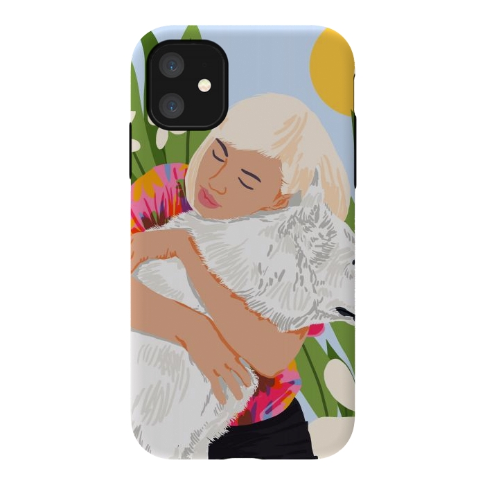 iPhone 11 StrongFit All You Need Is Love And A Dog by Uma Prabhakar Gokhale