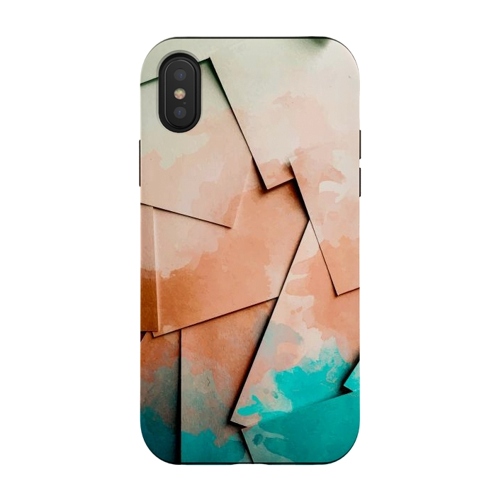 iPhone Xs / X StrongFit Scattered Painted Paper by Creativeaxle