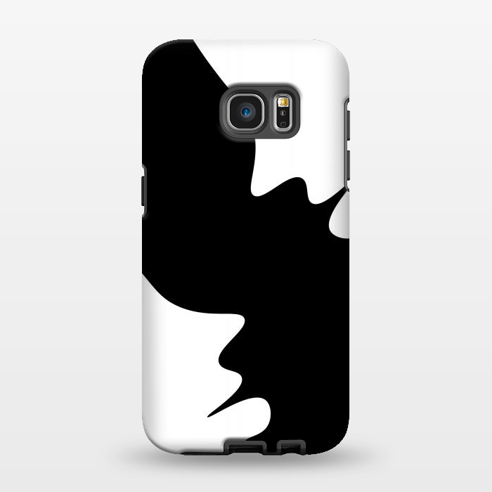 Galaxy S7 EDGE StrongFit Black and White Minimal Art-I by Creativeaxle