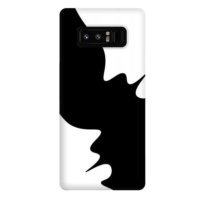Galaxy Note 8 StrongFit Black and White Minimal Art-I by Creativeaxle