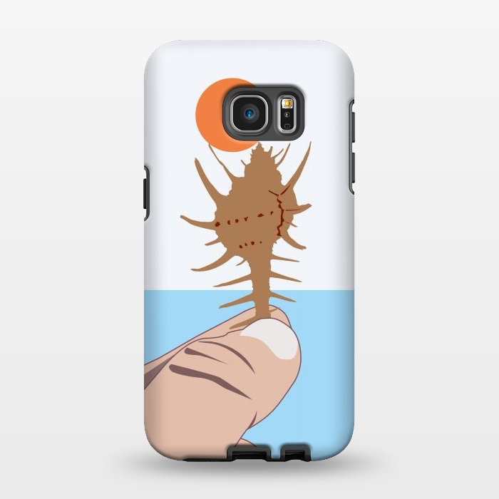 Galaxy S7 EDGE StrongFit Sun On The Conch by Creativeaxle