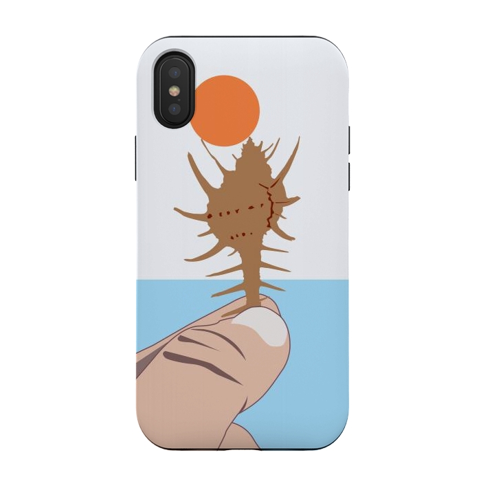 iPhone Xs / X StrongFit Sun On The Conch by Creativeaxle