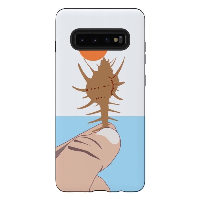 Galaxy S10 plus StrongFit Sun On The Conch by Creativeaxle