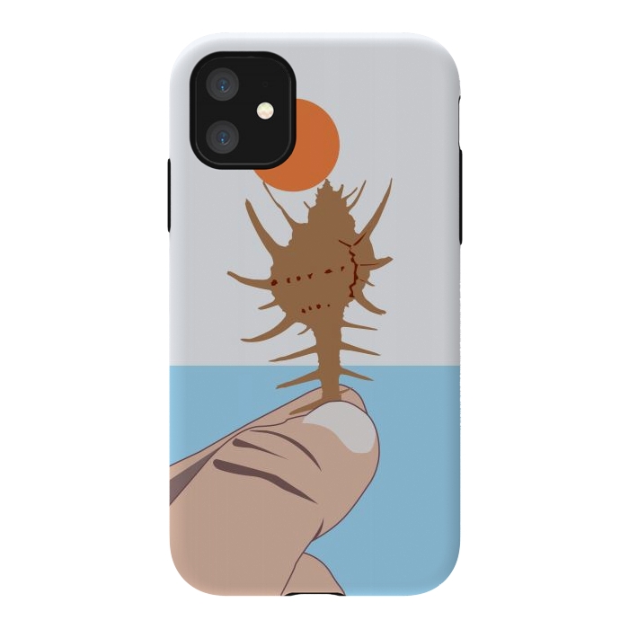 iPhone 11 StrongFit Sun On The Conch by Creativeaxle