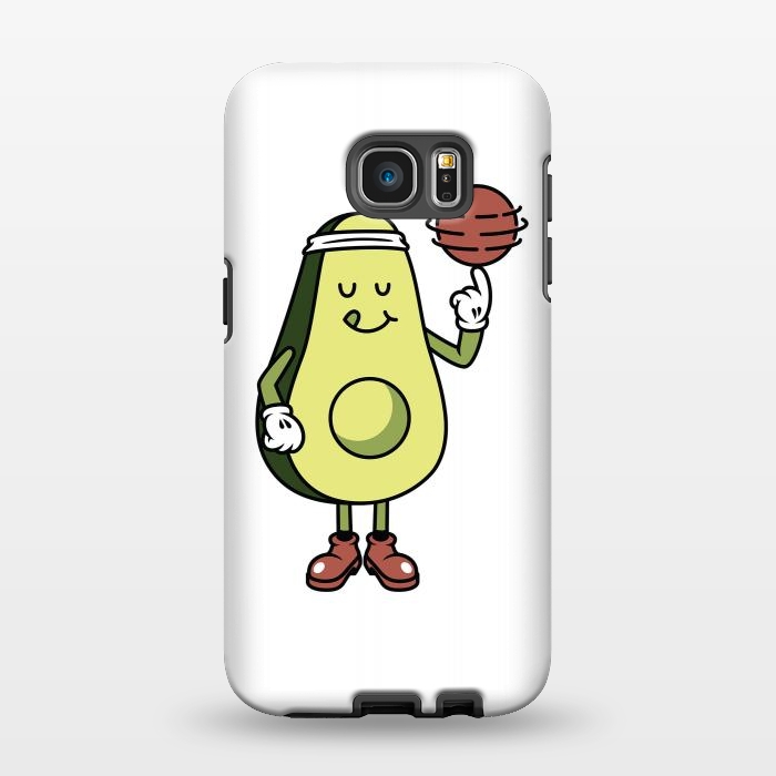 Galaxy S7 EDGE StrongFit Avocado Playing Ball by Afif Quilimo