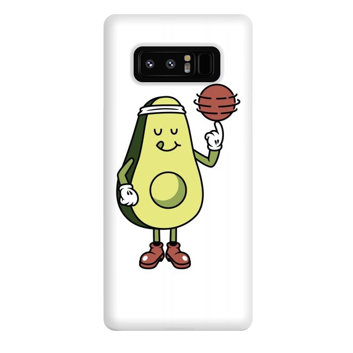 Galaxy Note 8 StrongFit Avocado Playing Ball by Afif Quilimo