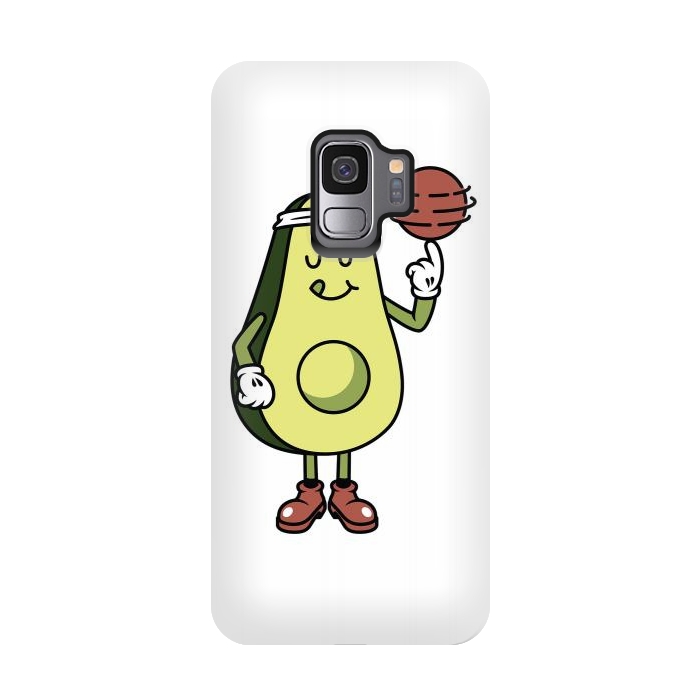 Galaxy S9 StrongFit Avocado Playing Ball by Afif Quilimo