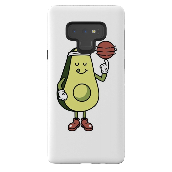 Galaxy Note 9 StrongFit Avocado Playing Ball by Afif Quilimo
