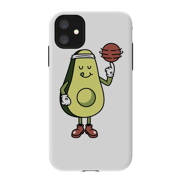 iPhone 11 StrongFit Avocado Playing Ball by Afif Quilimo