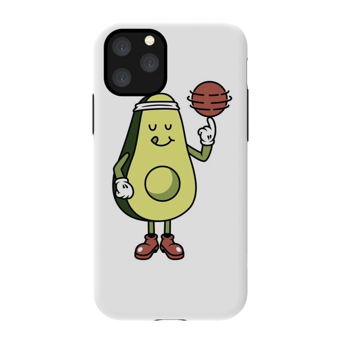 iPhone 11 Pro StrongFit Avocado Playing Ball by Afif Quilimo