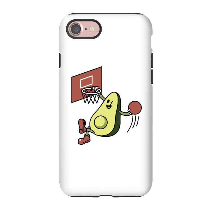 iPhone 7 StrongFit Avocado Playing Basketball by Afif Quilimo