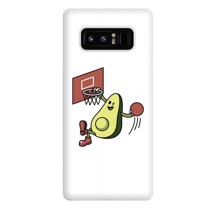 Galaxy Note 8 StrongFit Avocado Playing Basketball by Afif Quilimo