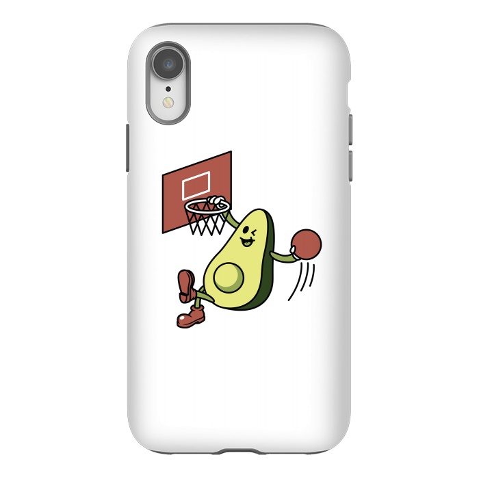 iPhone Xr StrongFit Avocado Playing Basketball by Afif Quilimo