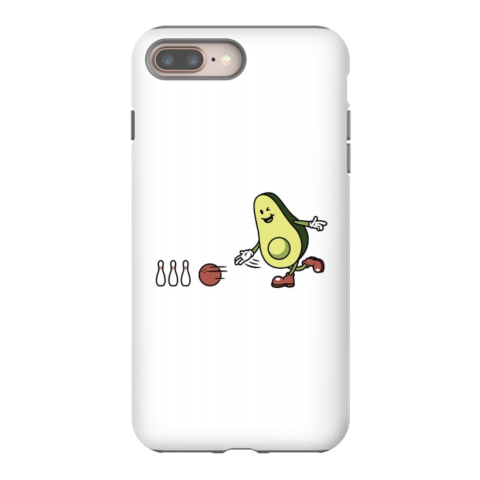 iPhone 7 plus StrongFit Avocado Playing Bowling by Afif Quilimo