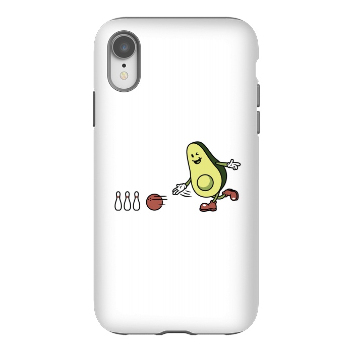 iPhone Xr StrongFit Avocado Playing Bowling by Afif Quilimo