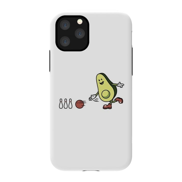 iPhone 11 Pro StrongFit Avocado Playing Bowling by Afif Quilimo