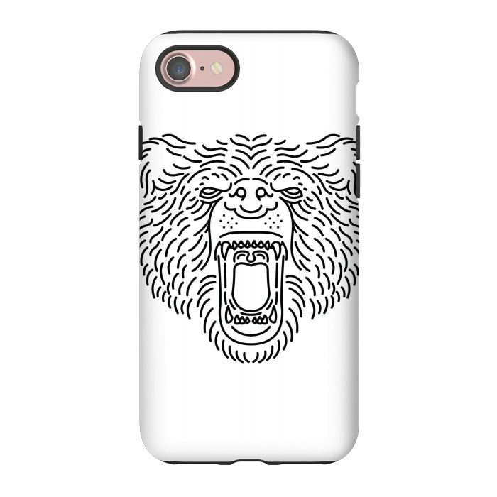 iPhone 7 StrongFit Bear Roar Line by Afif Quilimo