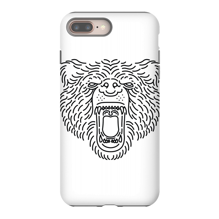 iPhone 7 plus StrongFit Bear Roar Line by Afif Quilimo