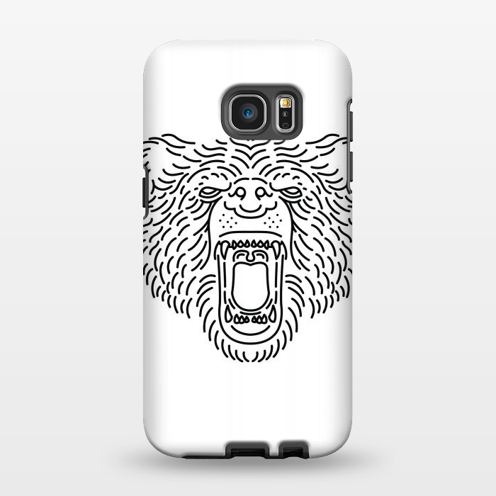Galaxy S7 EDGE StrongFit Bear Roar Line by Afif Quilimo