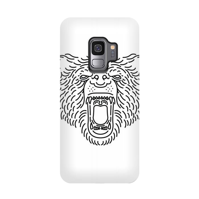 Galaxy S9 StrongFit Bear Roar Line by Afif Quilimo