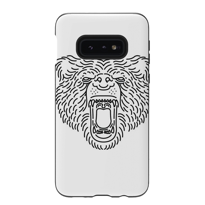 Galaxy S10e StrongFit Bear Roar Line by Afif Quilimo