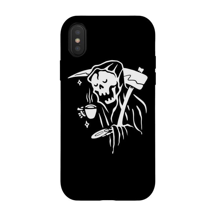 iPhone Xs / X StrongFit Coffee Reaper 1 by Afif Quilimo