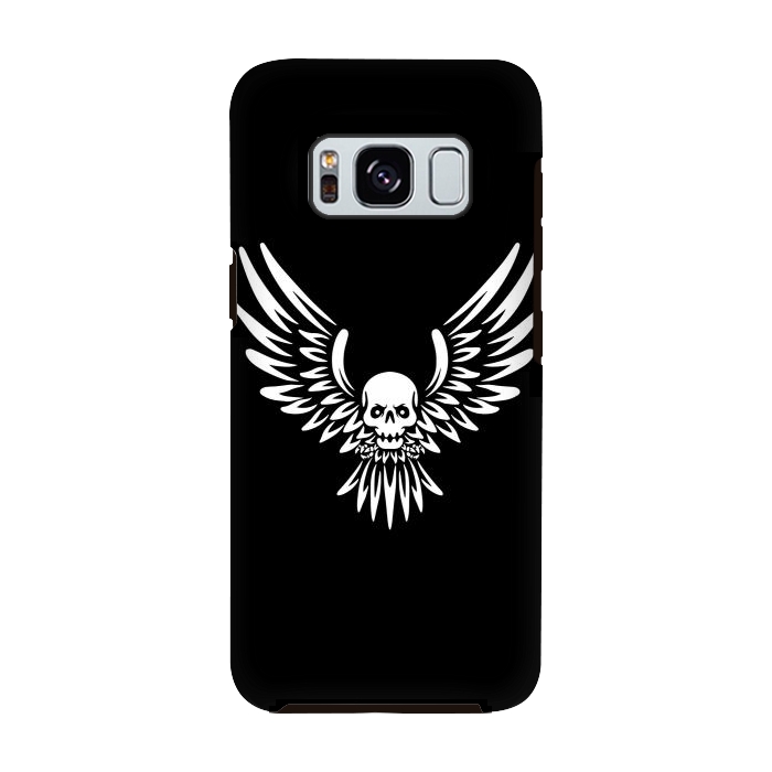 Galaxy S8 StrongFit Flying Skull by Afif Quilimo