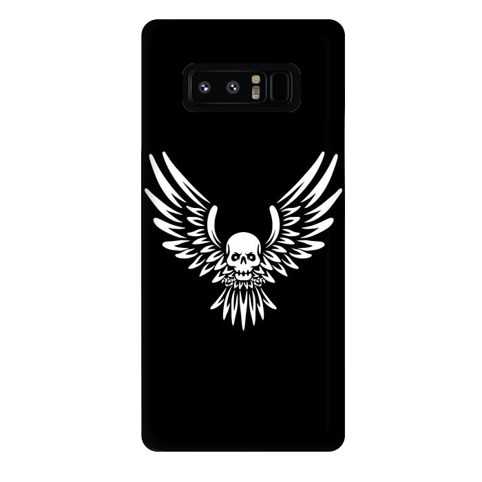 Galaxy Note 8 StrongFit Flying Skull by Afif Quilimo