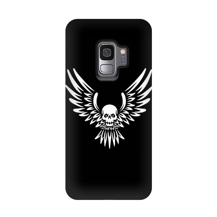 Galaxy S9 StrongFit Flying Skull by Afif Quilimo