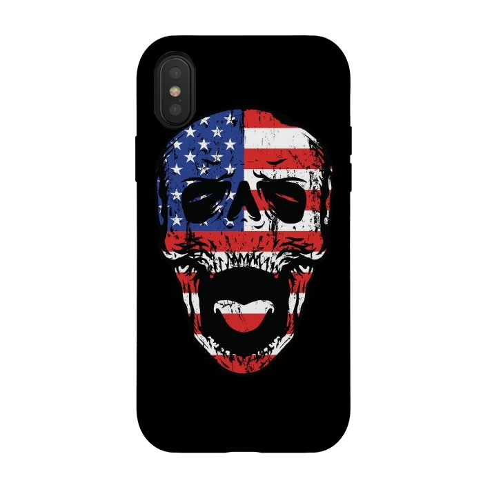 iPhone Xs / X StrongFit American Till Die by Afif Quilimo