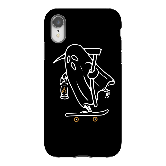 iPhone Xr StrongFit Ghost Skateboarding by Afif Quilimo