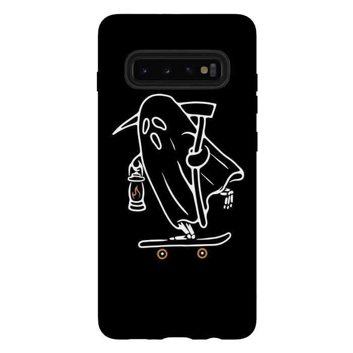 Galaxy S10 plus StrongFit Ghost Skateboarding by Afif Quilimo