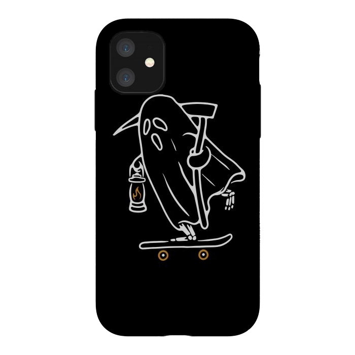 iPhone 11 StrongFit Ghost Skateboarding by Afif Quilimo