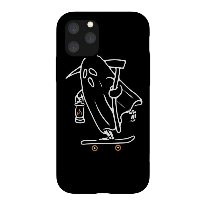 iPhone 11 Pro StrongFit Ghost Skateboarding by Afif Quilimo