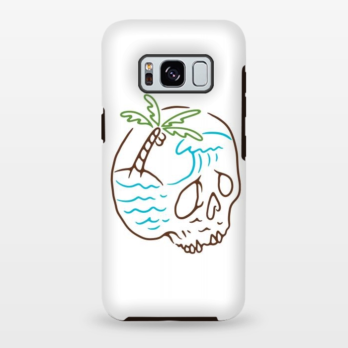 Galaxy S8 plus StrongFit Skull Summer Mind by Afif Quilimo