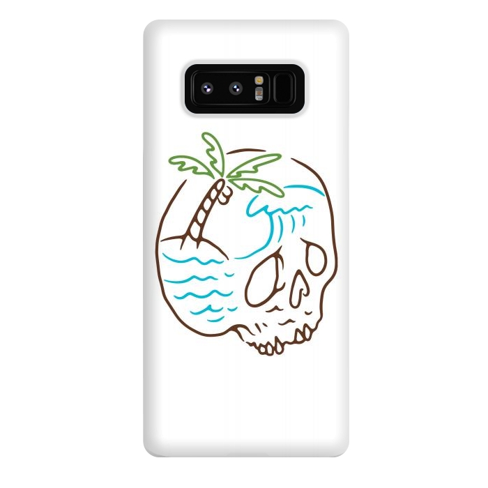 Galaxy Note 8 StrongFit Skull Summer Mind by Afif Quilimo
