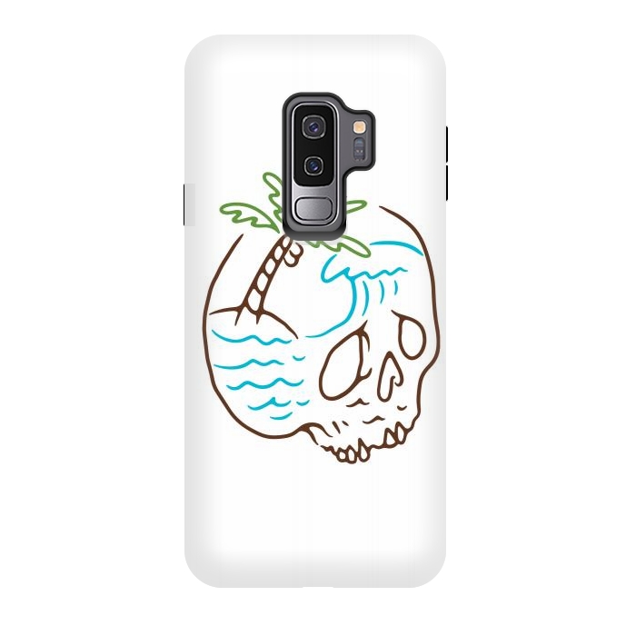 Galaxy S9 plus StrongFit Skull Summer Mind by Afif Quilimo