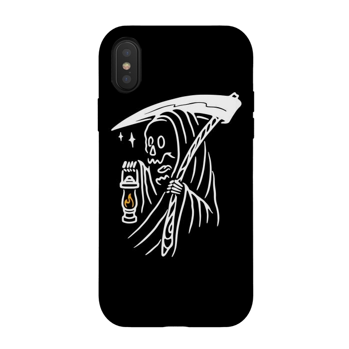 iPhone Xs / X StrongFit Grim Reaper and Lighting by Afif Quilimo