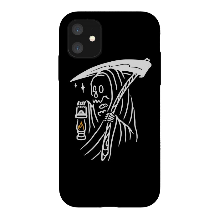 iPhone 11 StrongFit Grim Reaper and Lighting by Afif Quilimo