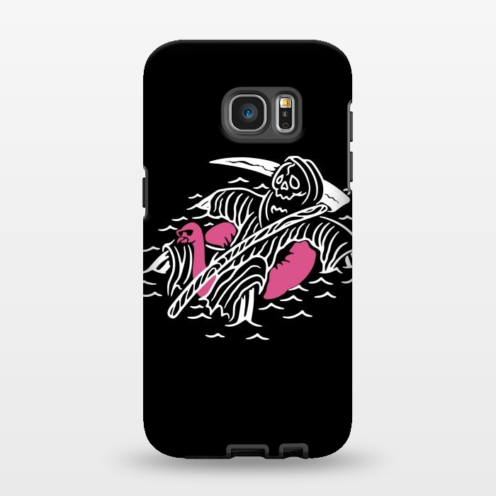 Galaxy S7 EDGE StrongFit Grim Reaper Relax by Afif Quilimo