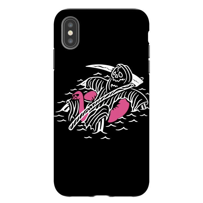 iPhone Xs Max StrongFit Grim Reaper Relax by Afif Quilimo