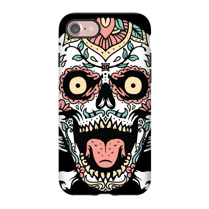 iPhone 7 StrongFit Mexican Skull 1 by Afif Quilimo