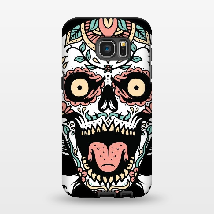 Galaxy S7 EDGE StrongFit Mexican Skull 1 by Afif Quilimo