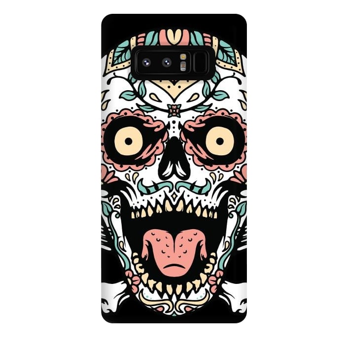 Galaxy Note 8 StrongFit Mexican Skull 1 by Afif Quilimo