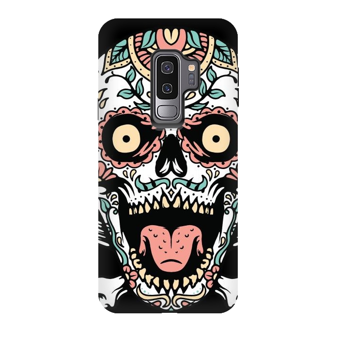 Galaxy S9 plus StrongFit Mexican Skull 1 by Afif Quilimo