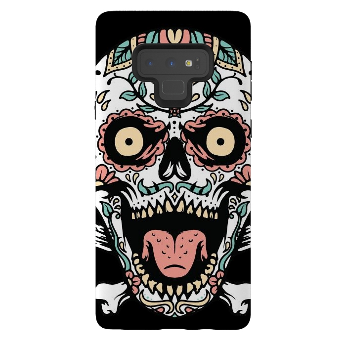 Galaxy Note 9 StrongFit Mexican Skull 1 by Afif Quilimo